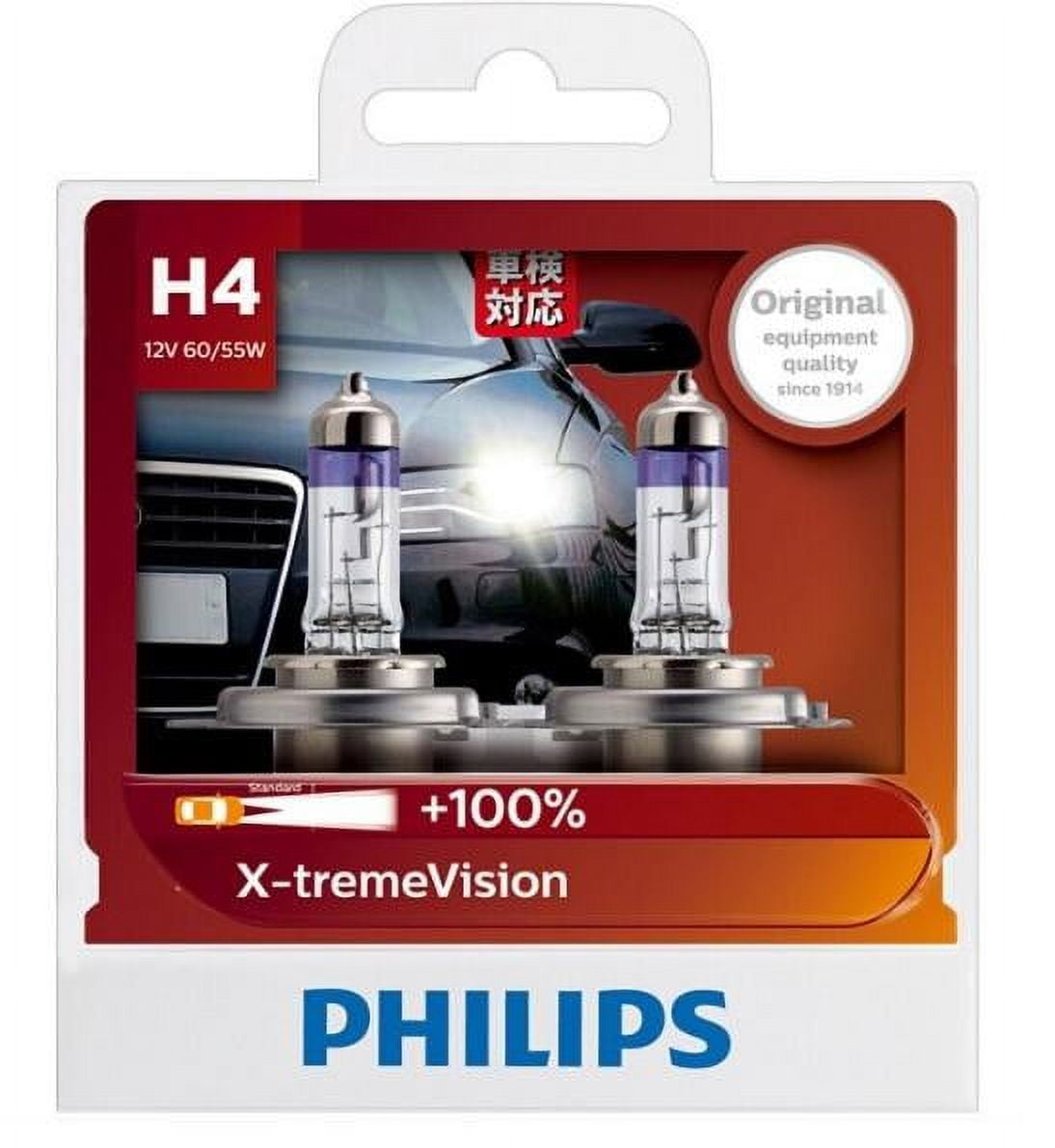 AMPOULE H4 PHILIPS VISION +30% 60/55W P43t-38 12342PRB1 - France-Xenon