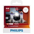 thumbnail image 2 of Philips H4 12342 XV 12V 60/55W P43t-38 X-tremeVision Upgrade Bulbs with +100% More Light 12342XVS2 Pack of 2 Bulbs, 2 of 4