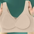 thumbnail image 5 of Jelly Bras for Women, Lifting Wirefree Supportive Push up Soft Breathable Camel Bras for Women, 5 of 6