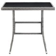 thumbnail image 6 of vidaXL Patio Table Gray 55.1"x31.5"x29.1" Poly Rattan, 6 of 20