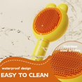 thumbnail image 3 of yeuweold Cat Comb Cat Comb 2 Rabbit Ear Pet Combs (Yellow + Green) - Massage and Hair Removal, Daily Care, 3 of 5