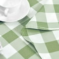 thumbnail image 6 of Checkered Round Tablecloth 90 Inch - Waterproof Stain and Wrinkle Resistant Washable Fabric Table Cloth for Holiday,Dining Room,Party,Outdoor Picnic, Red and White Gingham Pattern, 6 of 6