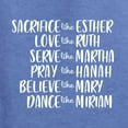 thumbnail image 6 of Wild Bobby, Sacrafice Love Serve Pray Believe Dance Inspirational/Christian Men Graphic Tee, Vintage Heather Blue, XX-Large, 6 of 6