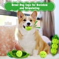 thumbnail image 6 of Hide and Seek Dog Toys, Squeaky Interactive Puzzle Dog Toys for Boredom and Stimulation, Dog Enrichment Toys for Small and Medium Dogs (Pea Balls, Pack of 3), 6 of 6