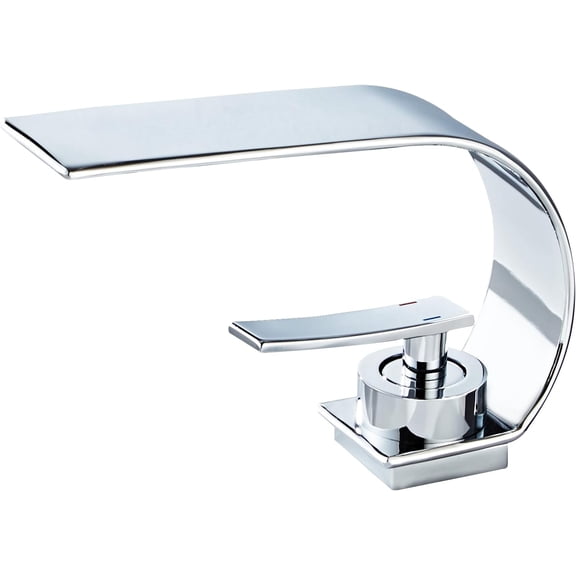 Chrome Bathroom Sink Faucet, Low Arc Modern Bathroom Faucet, Brass Single Hole Vanity Sink Faucet, Touch On Single Handle Basin Faucet Tap with 3/8” Hot and Cold Water Supply - Chrome