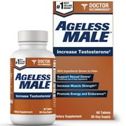 Ageless Male Testosterone Booster Supplement with Ashwagandha, 60 Tablets