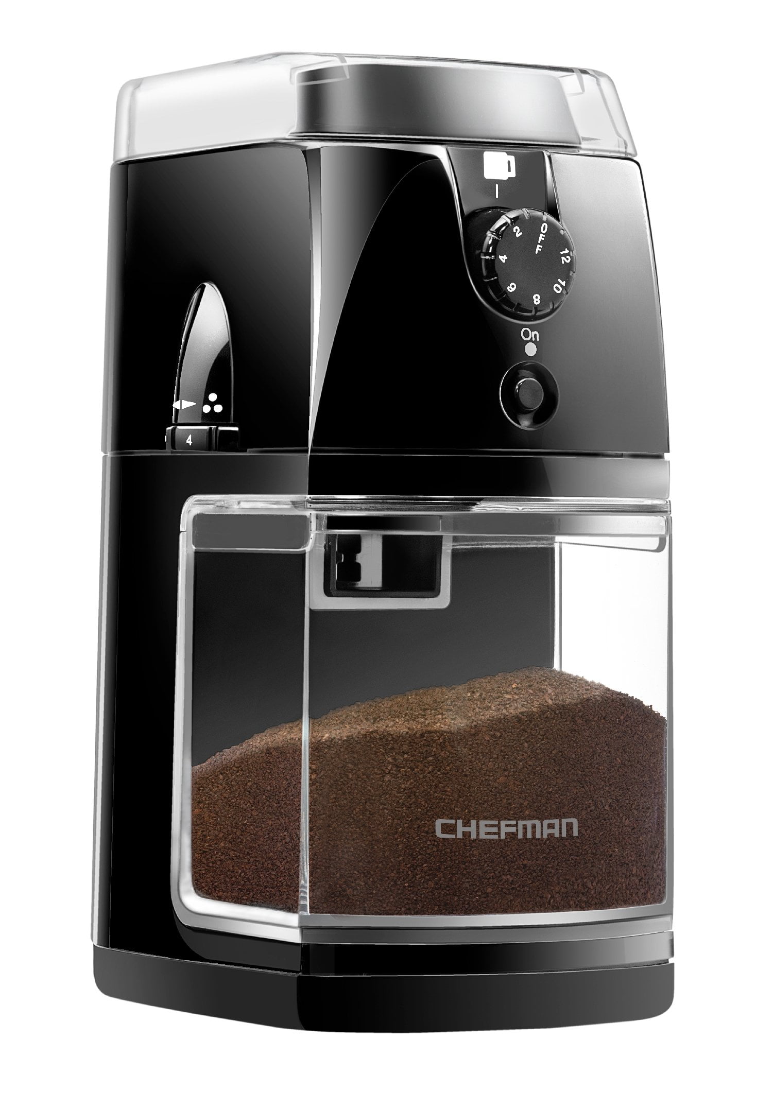 Chefman Coffee Grinder Electric Burr Mill Freshly 8oz Beans Large Hopper