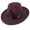 Wine Red, variant on Walbest Men Women Classic Hard Felt Cowboy Wide Brim Fedora Panama Hat Outdoor Beach Holiday Sun Hat