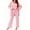 Light pink, variant on Women 3 Piece Lounge Sets Long Sleeve Cardigan & Crop Top & Wide Leg Pants Loungewear Set