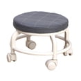 thumbnail image 1 of GROWTH TANK Fauteuil Bas à Roulettes Rond Repose-Pieds Confortable Petit Fauteuil Pivotant pour Enfants et Adultes Noir, 1 of 9