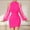 Hot Pink, variant on Miluxas Women's Pencil Work Dresses Clearance Long Sleeve Wrap V Neck Bodycon Business Dress Elegant Cocktail Party Work Hot Pink 10(XL)