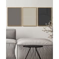 thumbnail image 2 of SHENIFY Mid-Century Modern Wall Art Minimalist Abstract Boho Neutral Line Wall Decor Geometric Artwork Kitchen Dining Room 11x14in3pcs Natural Framed, 2 of 5