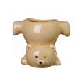 thumbnail image 1 of Upside Down Bear Shape Ceramic Planter Portables Flower Pot For Succulents Creative Homes Decoration brown, 1 of 4
