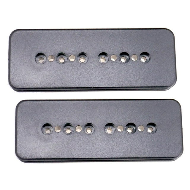 2 cubiertas de bobina de Humbucker de plástico para reempzo de guitarra eléctrica Negro Yuyangstore 50mm 52 mm Pickup Bobbie