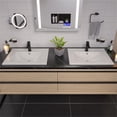 thumbnail image 4 of Pemberly Row White 25" Rectangular Drop In Ceramic Sink with Faucet Hole, 4 of 5