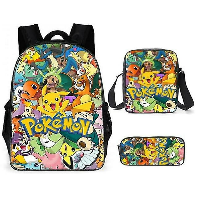 Pokemon Backpack Shoulder Bag Pencil Backpack Girls Gifts