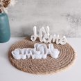 thumbnail image 2 of Rabbit Ornament Mold English Letters HOME Silicone Mold Easter Decoration DIY Gypsum Mold Dropping Glue Mold, 2 of 4