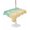 Yellow Green, variant on Outdoor Tablecloth with Umbrella Hole for Patio/Picnic/Party/Camping, Teal Beige Ombre Coastal Waterproof Table Cloth Round Cover Washable, Nautical Beach Starfish Coral Summer (Dia 60")