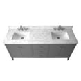 thumbnail image 4 of Vanity Art 72" Double Sink Bathroom Vanity Cabinet, Freestanding Storage Cabinet with Engineered Marble Top, Undermount Sinks, Drawer, and Shelve, 4 of 5