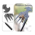thumbnail image 4 of Garden Weed Pulling Tool, 4 Teeth Manganese Steel Hand, 4 of 5