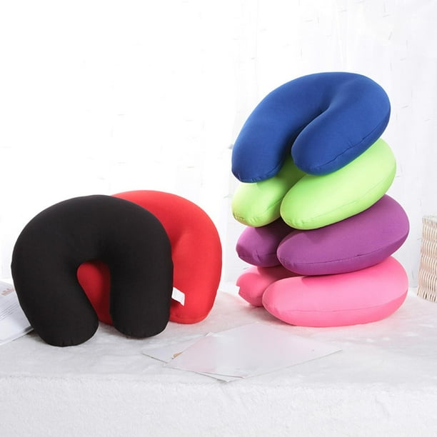 Almohada de U Almohada cuello Cojin de soporte cuello para asiento de oficina con funda extraible rojo Gloria Almohada de viaje Walmart en linea