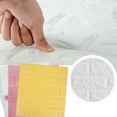 thumbnail image 6 of SEARCHI 10PCS 3D Wall Panels, 35 x 38cm 3D Brick Wall Self Adhesive Foam Background Wall Tiles Paper Peel, Stick Stone Effect for Home Decoration, 6 of 6