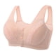 thumbnail image 1 of Gibobby Brasier sin Varilla Sujetador con aros de talla grande con correa para el hombro ajustable con copa moldeadora de botón frontal Sexy para mujer(Beige,46), 1 of 5