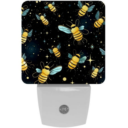 

Starry Bee LED Square Night Lights - Stylish and Energy-Efficient Illumination for Any Room - Set of 2