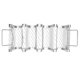 thumbnail image 4 of KAKOWELY 1 soporte para tacos de acero inoxidable, soporte para panqueques de cocina, soporte para exhibición de alimentos, plateado, 4 of 5