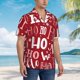 thumbnail image 3 of Balery Ho Pattern Funny Christmas Camisas hawaianas de manga corta para hombre, camisas playeras de corte holgado, camisas de vacaciones con botones,XX-Large, 3 of 7