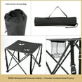 thumbnail image 5 of ARROWHEAD OUTDOOR 26" Heavy-Duty Portable Folding Table, 2 Cup Holders, Carrying Case, Steel Frame, High-Grade 600D Canvas, 5 of 7