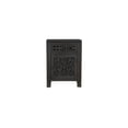 thumbnail image 3 of Taran Designs Fillian 1-drawer 1-door Carved Solid Wood Nightstand in Black, 3 of 6