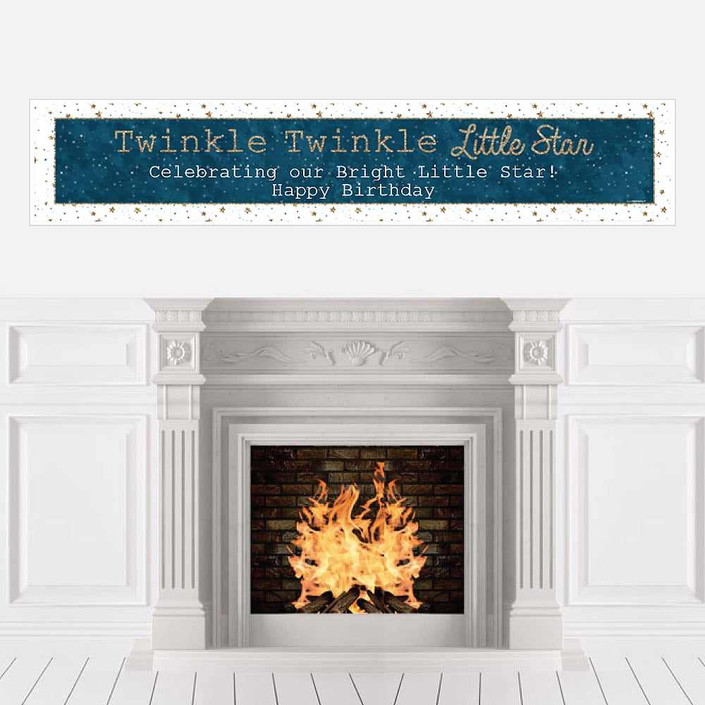 twinkle twinkle little star banner walmart