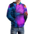thumbnail image 5 of Vibrant Butterfly Reflection Art 3D Print Hoodie Men Women Autumn Thin Pullover Sweatshirt Vintage Streetwear Tops, 5 of 6