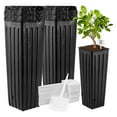 thumbnail image 2 of Tall Black Plastic Tree with Drainage Holes for Indoor and Outdoor Plants, Garden Pots for Trees and Large Plants, 2 of 8