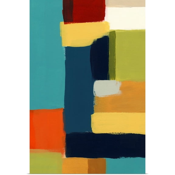 Great BIG Canvas | Rolled June Vess Poster Print entitled Metro Palette I
