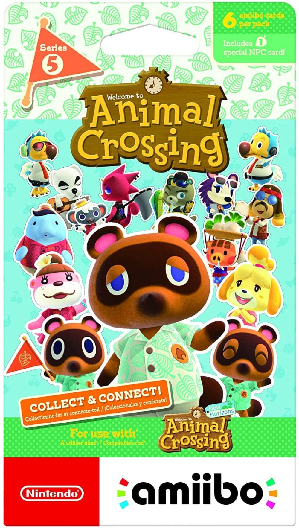 Nintendo Animal Crossing Amiibo Cards Series 5 6 Card Pack