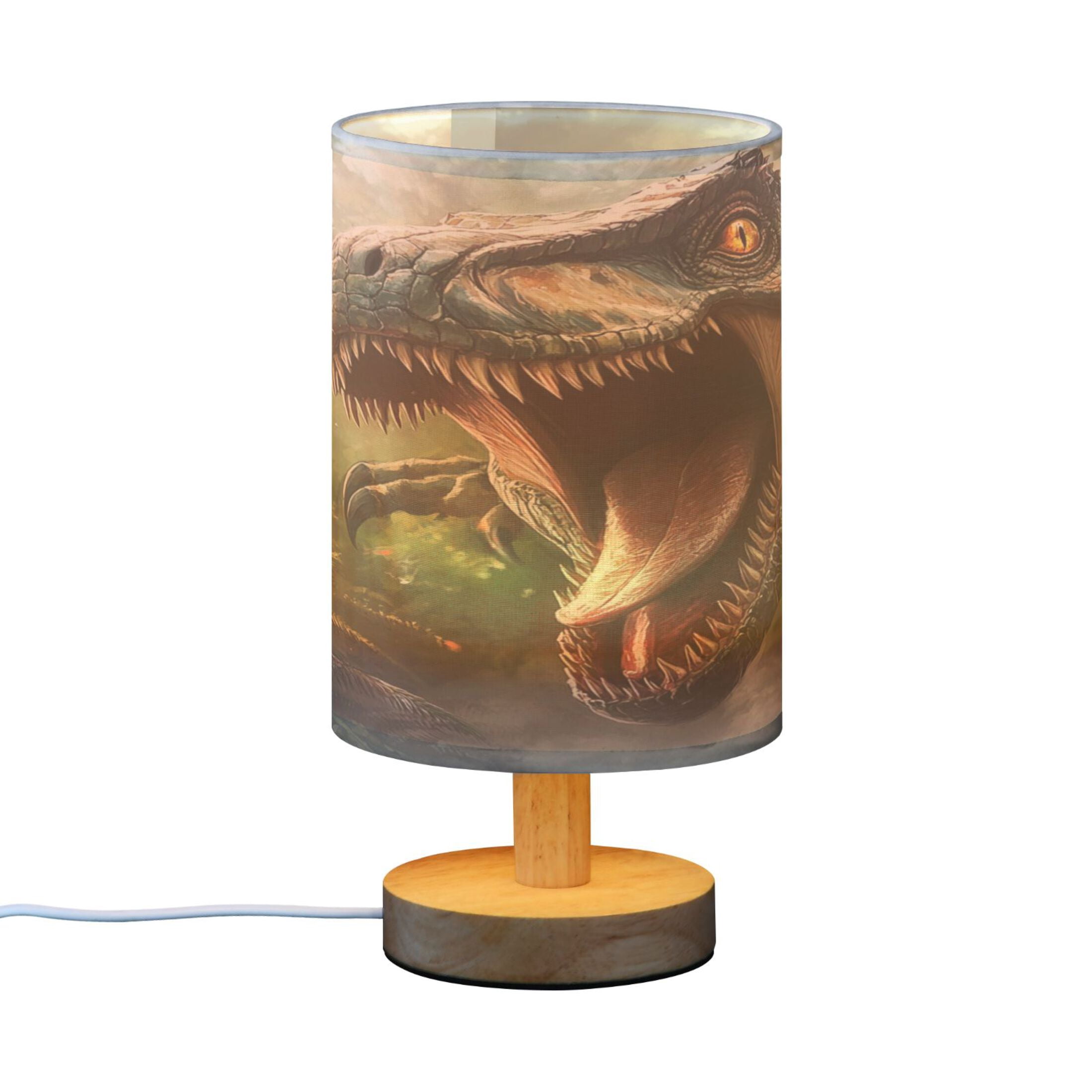 Desk Lamp Bedside Lamp 5.12x9.7In LED Lamp With USB Charging Interface For Bedroom Living Room Office Study Stylish Decoration Cool Cartoon Big Dinosaur