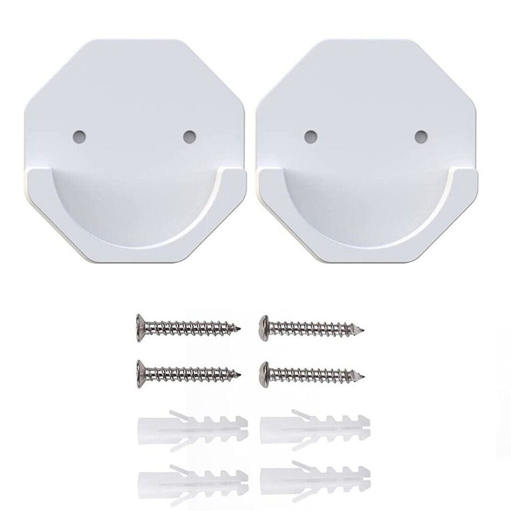 anna 2X Shower Curtain Rod Holder Adhesive Shower Rod Wall Mount Holder