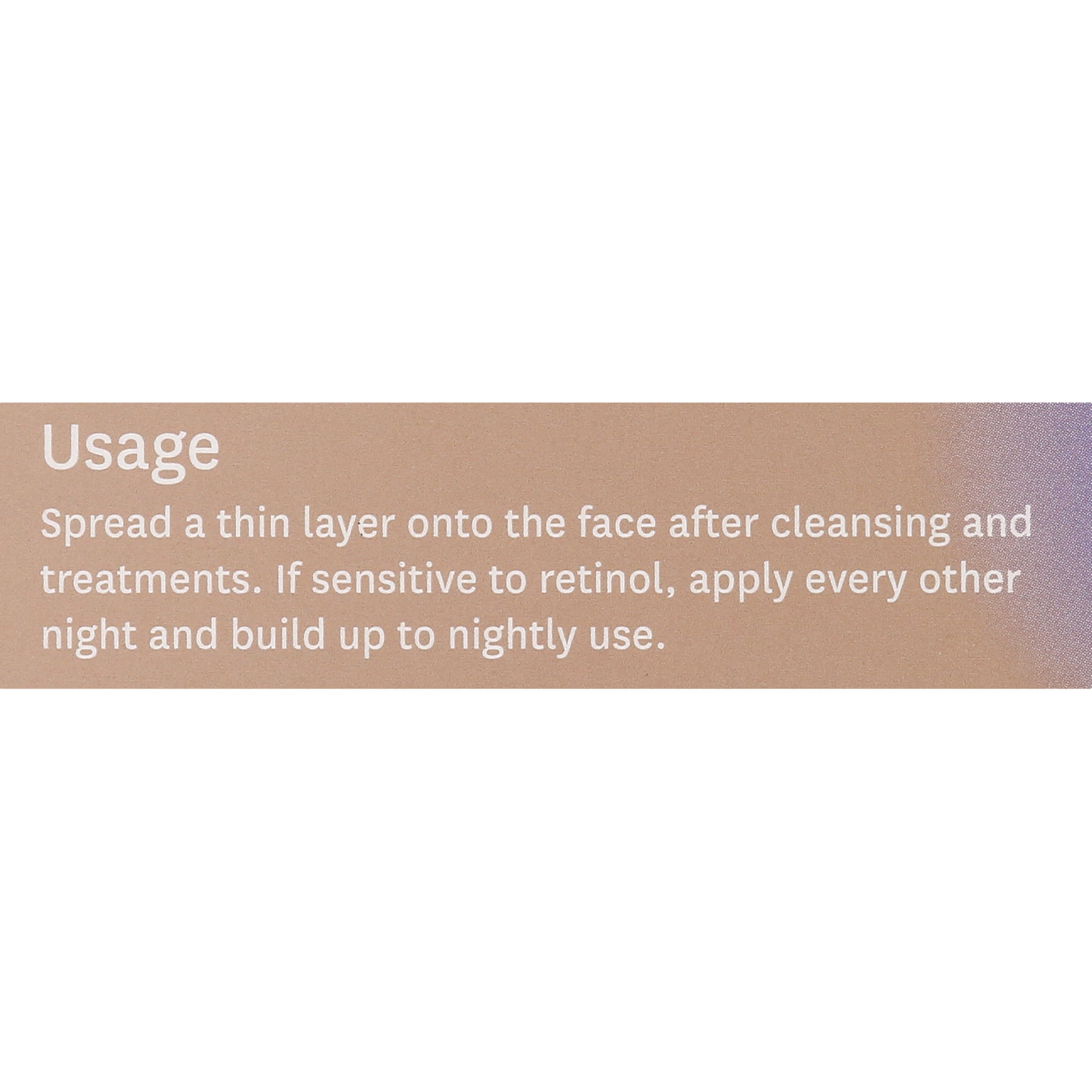 Fig.1 Retinol Night Cream No. 1, Introductory Level for All Skin Types