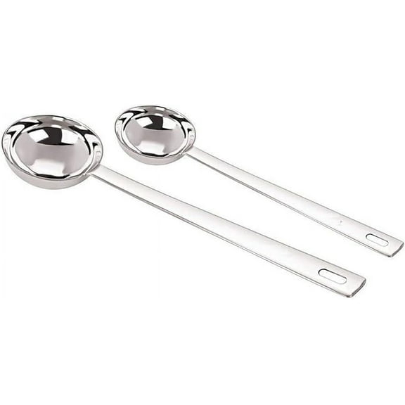 Stainless Steel Laddle Set, 2-Pieces, Silver