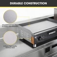 thumbnail image 4 of Wechef 24" 3500W Countertop Electric Griddle Stainless Steel Adjustable Temp Control Commercial Restaurant Grill, 4 of 10