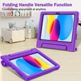 thumbnail image 6 of SUPNICE Handle Kids Case for New iPad 11-inch (A16) 2025 / iPad 10th Generation 2022(10.9 inch) with Built-in Screen Protector, Rugged Full Body Protective Cover for iPad 10/11 Gen,Purple, 6 of 8