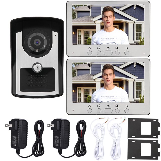 Wired Kit Wired Intercom Door Phone Door Video Phone, Kit, Night View For Monitoring Indoor-Outdoor Home Security