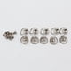 thumbnail image 3 of 10 Juegos de Tachuelas de Junta Tórica con Botón de Cabeza Redonda de 10 Mm, Remaches de Tachuela Roscados para Hebilla de Cartera Plata Soledad Remaches de tornillo de anillo, 3 of 10