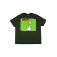 thumbnail image 4 of The Simpsons Men's Homer Backing Into The Bushes Adult Short Sleeve T-Shirt, 4 of 5