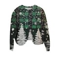 thumbnail image 5 of LSLJS Christmas Sweatshirts for Women Crewneck Long Sleeve Shirts Funny Trendy Christmas Print Graphic Fall Tops, Gifts for Women, S-2XL, 5 of 6