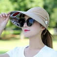 thumbnail image 4 of Dengjunhu Sun Hats for Women Wide Brim Sun Hat UV Caps Floppy Beach Packable Visor, 4 of 8