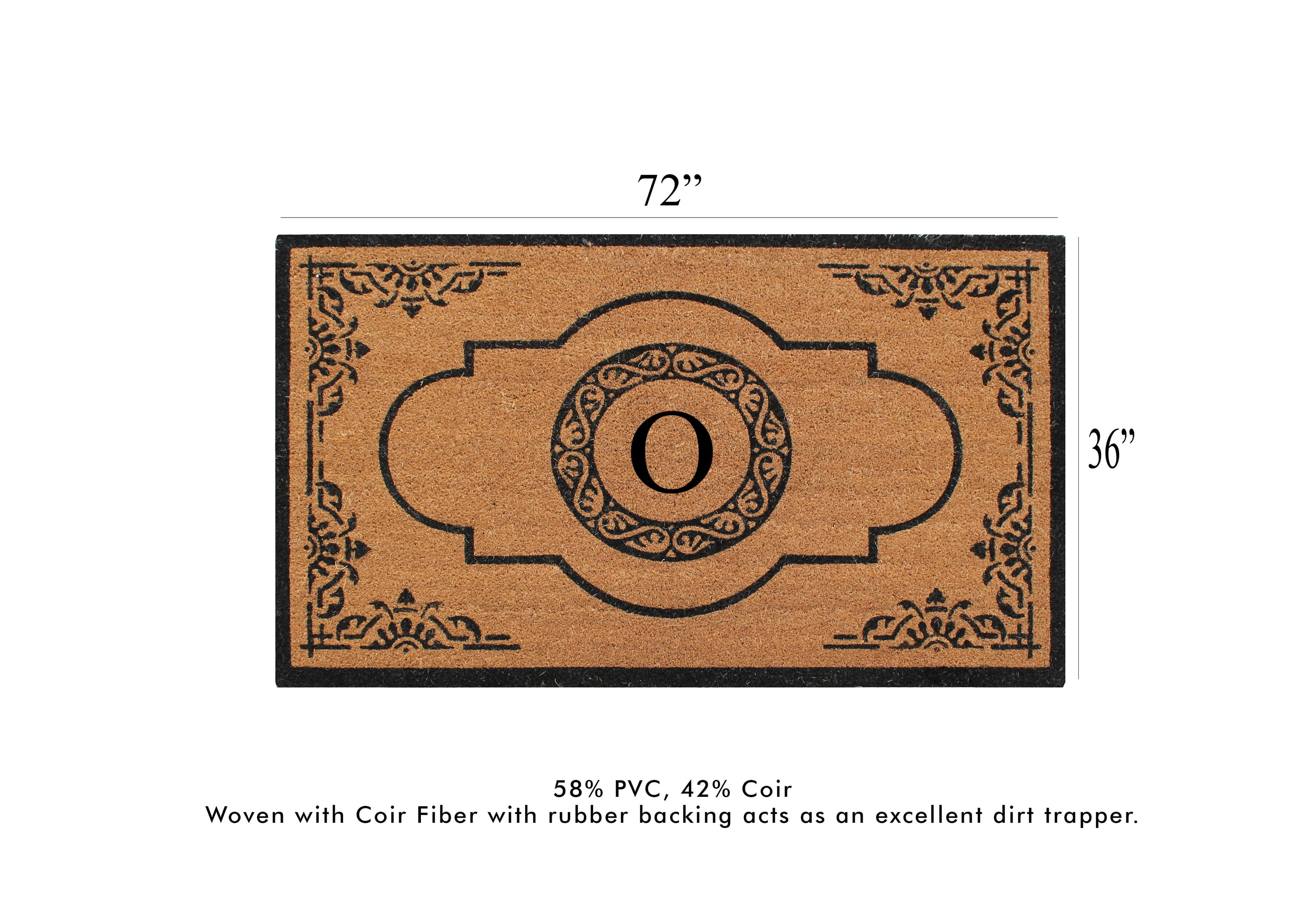 A1hc X Large Abrilina 36 X 72 Entry Coir Double Doormat