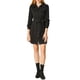 thumbnail image 2 of INSPIRE CHIC Vestido de Manga Larga con Cintura Ceñida y Bolsillos XS Negro, 2 of 8
